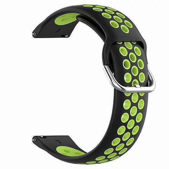 ����� ������� ���� Sports Solid Color Silicone Band ���� LaTera ����� ��� ����: Samsung Galaxy Watch  42mm (��� Black/Lime)