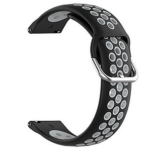 רצועת סיליקון מדגם Sports Solid Color Silicone Band מבית LaTera לשעון חכם מדגם: Samsung Galaxy Watch 42mm (צבע Black/Gray) רצועת סיליקון מדגם Sports Solid Color Silicone Band מבית LaTera לשעון חכם מדגם: Samsung Galaxy Watch 42mm (צבע Black/Gray)