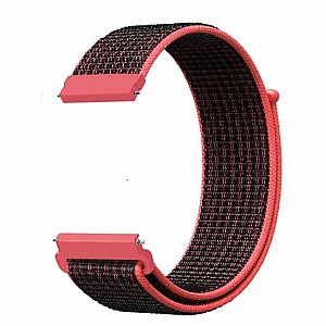 רצועת בד / ניילון מדגם Simple Braided Nylon Band מבית LaTera לשעון חכם מדגם: Samsung Galaxy Watch 42mm (צבע Red Black) רצועת בד / ניילון מדגם Simple Braided Nylon Band מבית LaTera לשעון חכם מדגם: Samsung Galaxy Watch 42mm (צבע Red Black)