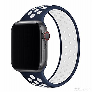 רצועת סיליקון מדגם Elastic Silicone Band מבית LaTera לשעון חכם מדגם: Apple Watch 42mm/44mm/45mm (צבע Blue/White) רצועת סיליקון מדגם Elastic Silicone Band מבית LaTera לשעון חכם מדגם: Apple Watch 42mm/44mm/45mm (צבע Blue/White)