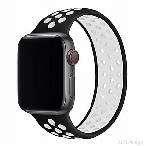רצועת סיליקון מדגם Elastic Silicone Band מבית LaTera לשעון חכם מדגם: Apple Watch 38mm/40mm/41mm (צבע Black/White) רצועת סיליקון מדגם Elastic Silicone Band מבית LaTera לשעון חכם מדגם: Apple Watch 38mm/40mm/41mm (צבע Black/White)