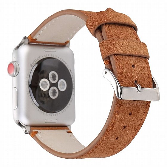 ����� ��� ���� Frosted Genuine Leather Band ���� LaTera ����� ��� ����: Apple Watch 42mm/44mm/45mm (��� Brown)