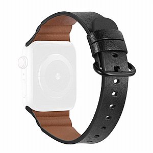 ����� ��� ���� Replacement Genuine Leather Band ���� LaTera ����� ��� ����: Apple Watch 42mm/44mm/45mm (��� Black)
