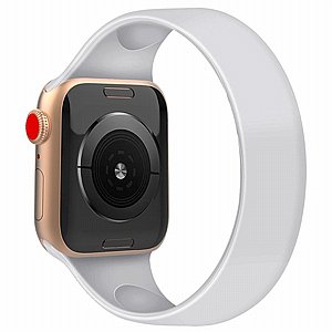 רצועת סיליקון מדגם Solid Color Elastic Silicone Band מבית LaTera לשעון חכם מדגם: Apple Watch 38mm/40mm/41mm (צבע White) רצועת סיליקון מדגם Solid Color Elastic Silicone Band מבית LaTera לשעון חכם מדגם: Apple Watch 38mm/40mm/41mm (צבע White)