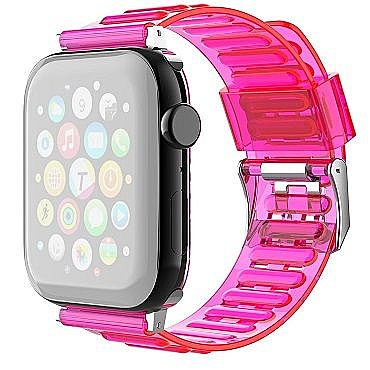 ����� ������� ����  TPU Claer Silicone Band ���� LaTera ����� ��� ����: Apple Watch 38mm/40mm/41mm (��� Rose)
