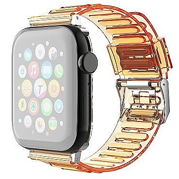 ����� ������� ���� TPU Claer Silicone Band ���� LaTera ����� ��� ����: Apple Watch 42mm/44mm/45mm (��� Orange)
