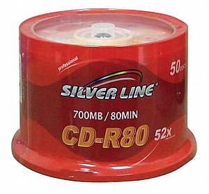 25 דיסקים לצריבה מדגם DVD-R בנפח 4.7GB מהירות 16X מבית Silver Line 25 דיסקים לצריבה מדגם DVD-R בנפח 4.7GB מהירות 16X מבית Silver Line