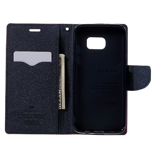 ����� ���� Fancy Diary ���� Mercury ������ ������� ����: Samsung Galaxy S7 (��� Dark Blue/Red)