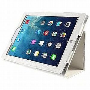 נרתיק עור כולל מעמד שולחני למחשב לוח מדגם: iPad Pro 9.7 (צבע לבן) נרתיק עור כולל מעמד שולחני למחשב לוח מדגם: iPad Pro 9.7 (צבע לבן)