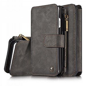 נרתיק עור מדגם Wallet Case Cover מבית CASEME לטלפון סלולארי מדגם: Samsung Galaxy S8 (כולל 14 תאים לכרטיסי אשראי) - צבע שחור נרתיק עור מדגם Wallet Case Cover מבית CASEME לטלפון סלולארי מדגם: Samsung Galaxy S8 (כולל 14 תאים לכרטיסי אשראי) - צבע שחור