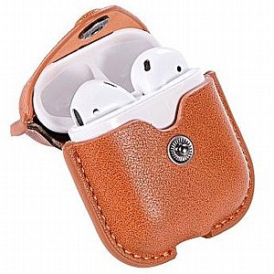 ����� ��� ���� Snap Fastener Leather Case ���� LaTera �������� AirPods (��� ���)