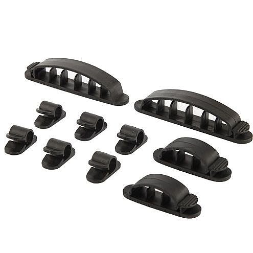 ����� / ���� ����� 10 � 1 ���� Plastic Flexible Cable Organizer ���� LaTera