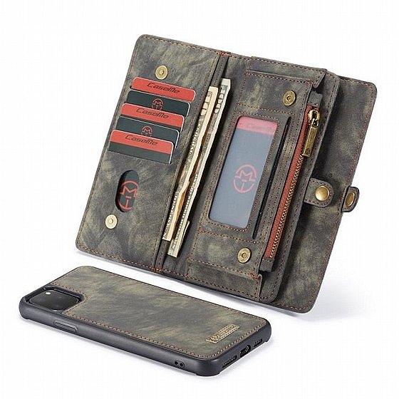 ����� ��� ���� Wallet Case Cover ���� CASEME ������ ������� ����: iPhone 11 Pro (���� 14 ���� ������� �����) - ��� ����