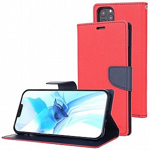 ����� ���� Fancy Diary ���� Mercury ������ ������� ����: iPhone 12 / 12 Pro (��� Dark Blue/Red)