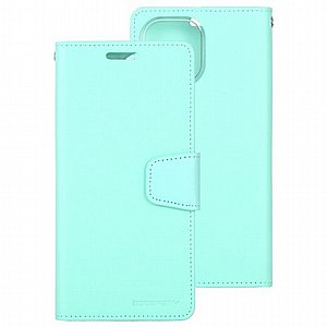 נרתיק עור מדגם Sonata Diary מבית Mercury לטלפון סלולארי מדגם: iPhone 12 Pro Max (צבע טורקיז) נרתיק עור מדגם Sonata Diary מבית Mercury לטלפון סלולארי מדגם: iPhone 12 Pro Max (צבע טורקיז)