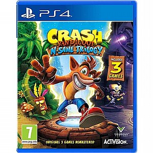 משחק Crash Bandicoot N Sane Trilogy לקונסולת משחק PlayStation 4 משחק Crash Bandicoot N Sane Trilogy לקונסולת משחק PlayStation 4