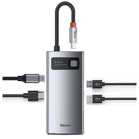 ���� 4 � 1 ������ TYPE C ������ HDMI + ����� TYPE C + ����� USB 3.0 + ����� USB 2.0 ���� BASEUS