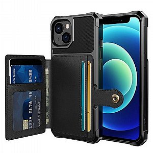 נרתיק סיליקון מדגם Wallet Protective Case מבית LaTera לטלפון סלולארי מדגם: iPhone 13 (צבע שחור) נרתיק סיליקון מדגם Wallet Protective Case מבית LaTera לטלפון סלולארי מדגם: iPhone 13 (צבע שחור)