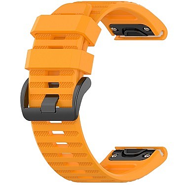 רצועת סיליקון מדגם  Silicone Band מבית LaTera לשעון חכם מדגם: Garmin Fenix 7 (צבע Yellow)