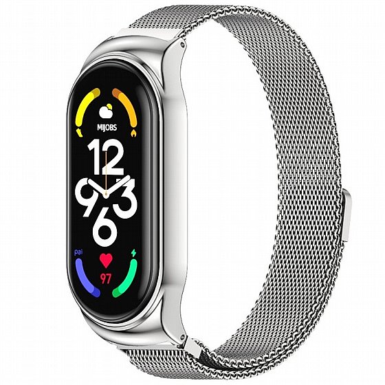 ����� ���� ���� Milano Magnetic Steel Band ���� LaTera ����� ��� ����: Xiaomi Mi Band 7 (��� Rose Gold)