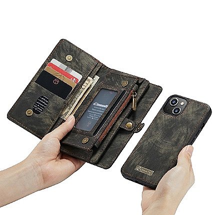 ����� ��� ���� Wallet Case Cover ���� CASEME ������ ������ ����: iPhone 13 (���� 14 ���� ������� �����)