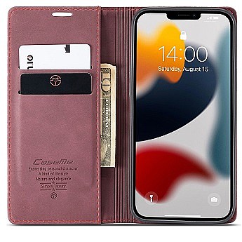 ����� ��� ���� Leather Case ���� CASEME ������ ������ ����: iPhone 13 Pro Max (��� ����)