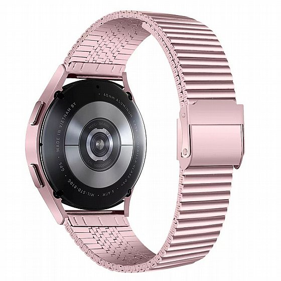 ����� ���� ���� Double Safety Buckle Steel Band ���� LaTera ����� ��� (��� Pink Gold) - 20mm