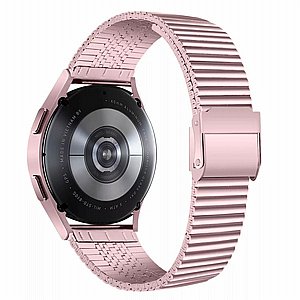 רצועת מתכת מדגם Double Safety Buckle Steel Band מבית LaTera לשעון חכם (צבע Pink Gold) - 20mm רצועת מתכת מדגם Double Safety Buckle Steel Band מבית LaTera לשעון חכם (צבע Pink Gold) - 20mm