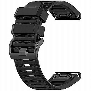 רצועת סיליקון מדגם Silicone Band מבית LaTera לשעון חכם מדגם: Garmin Fenix 7 (צבע Black) רצועת סיליקון מדגם Silicone Band מבית LaTera לשעון חכם מדגם: Garmin Fenix 7 (צבע Black)