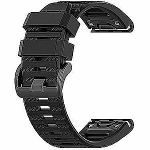 רצועת סיליקון מדגם Silicone Band מבית LaTera לשעון חכם מדגם: Garmin Fenix 8 43mm (צבע Black) רצועת סיליקון מדגם Silicone Band מבית LaTera לשעון חכם מדגם: Garmin Fenix 8 43mm (צבע Black)