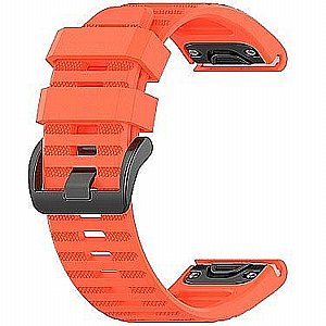 רצועת סיליקון מדגם Silicone Band מבית LaTera לשעון חכם מדגם: Garmin Fenix 8 43mm (צבע Orange) רצועת סיליקון מדגם Silicone Band מבית LaTera לשעון חכם מדגם: Garmin Fenix 8 43mm (צבע Orange)