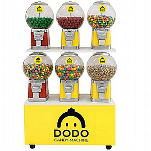 4 מכונת מסטיקים כולל מעמד מדגם Gumball Vending Machine Combo מבית DODO 4 מכונת מסטיקים כולל מעמד מדגם Gumball Vending Machine Combo מבית DODO