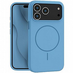����� ������� ���� Silicone Case MagSafe ���� Blaze ������ ������ ����: iPhone 17 Pro Max (��� ���)