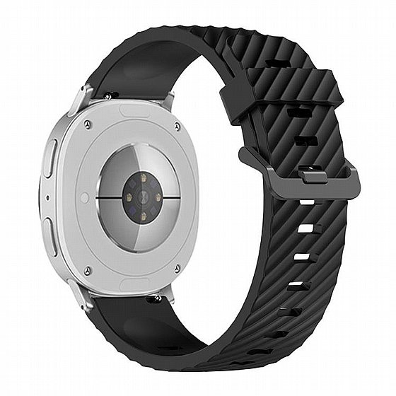 ����� ������� ����  Classic Spruce Silicone Band ���� LaTera (��� Black) ����� ��� ����  Samsung Galaxy Watch 8  / Samsung Galaxy Watch 8 Classic