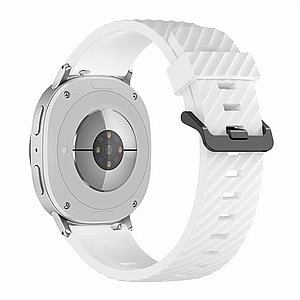 ����� ������� ����  Classic Spruce Silicone Band ���� LaTera (��� White) ����� ��� ����  Samsung Galaxy Watch 8  / Samsung Galaxy Watch 8 Classic