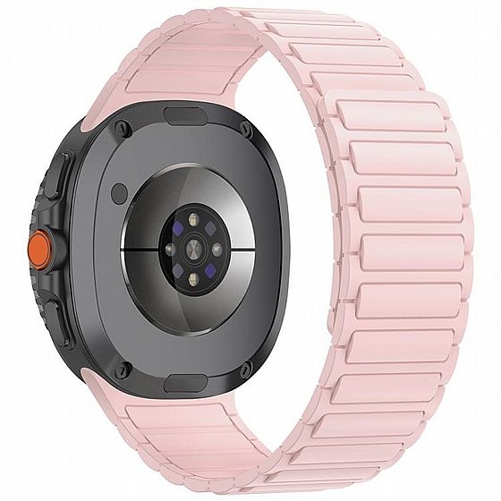 ����� ������� ����  Tri-beads Magnetic Silicone Band ���� LaTera (��� Pink) ����� ��� ����  Samsung Galaxy Watch 8  / Samsung Galaxy Watch 8 Classic