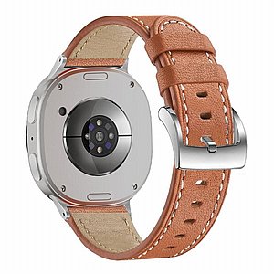רצועת עור מדגם Classic Round Leather Band מבית LaTera (צבע Brown) לשעון חכם מדגם Samsung Galaxy Watch 8 / Samsung Galaxy Watch 8 Classic רצועת עור מדגם Classic Round Leather Band מבית LaTera (צבע Brown) לשעון חכם מדגם Samsung Galaxy Watch 8 / Samsung Galaxy Watch 8 Classic