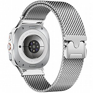 רצועת מתכת מדגם Milanese Parachute Magnetic Steel Band מבית LaTera (צבע Silver) לשעון חכם מדגם Samsung Galaxy Watch 8 / Samsung Galaxy Watch 8 Classic רצועת מתכת מדגם Milanese Parachute Magnetic Steel Band מבית LaTera (צבע Silver) לשעון חכם מדגם Samsung Galaxy Watch 8 / Samsung Galaxy Watch 8 Classic