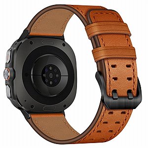 רצועת עור מדגם Double Buckle Leather Band מבית LaTera (צבע Orange) לשעון חכם מדגם Samsung Galaxy Watch 8 / Samsung Galaxy Watch 8 Classic רצועת עור מדגם Double Buckle Leather Band מבית LaTera (צבע Orange) לשעון חכם מדגם Samsung Galaxy Watch 8 / Samsung Galaxy Watch 8 Classic