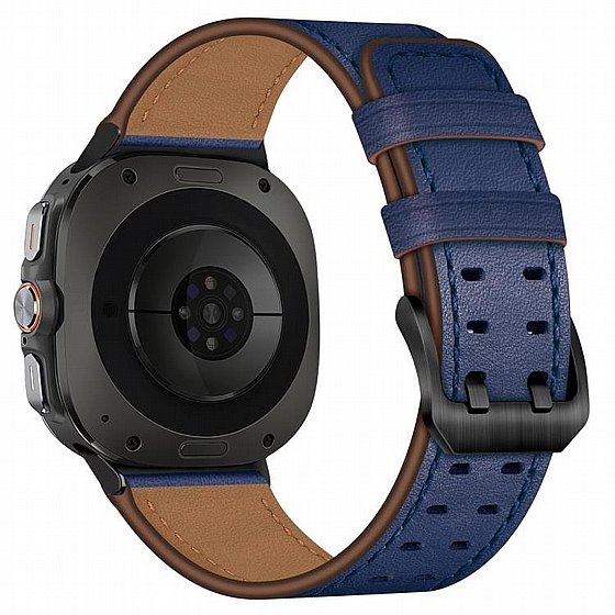 ����� ��� ���� Double Buckle Leather Band ���� LaTera (��� Blue) ����� ��� ����  Samsung Galaxy Watch 8 / Samsung Galaxy Watch 8 Classic