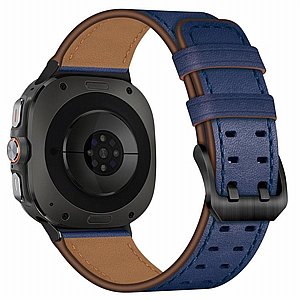 רצועת עור מדגם Double Buckle Leather Band מבית LaTera (צבע Blue) לשעון חכם מדגם Samsung Galaxy Watch 8 / Samsung Galaxy Watch 8 Classic רצועת עור מדגם Double Buckle Leather Band מבית LaTera (צבע Blue) לשעון חכם מדגם Samsung Galaxy Watch 8 / Samsung Galaxy Watch 8 Classic