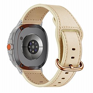 רצועת עור מדגם Classic Buckle Leather Band מבית LaTera (צבע White) לשעון חכם מדגם Samsung Galaxy Watch 8 / Samsung Galaxy Watch 8 Classic רצועת עור מדגם Classic Buckle Leather Band מבית LaTera (צבע White) לשעון חכם מדגם Samsung Galaxy Watch 8 / Samsung Galaxy Watch 8 Classic