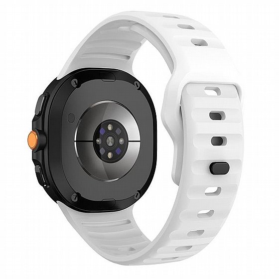 ����� ������� ����  Wave Reverse Silicone Band ���� LaTera (��� White) ����� ��� ����  Samsung Galaxy Watch 8  / Samsung Galaxy Watch 8 Classic