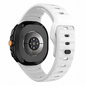 ����� ������� ����  Wave Reverse Silicone Band ���� LaTera (��� White) ����� ��� ����  Samsung Galaxy Watch 8  / Samsung Galaxy Watch 8 Classic