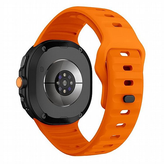 ����� ������� ����  Wave Reverse Silicone Band ���� LaTera (��� Orange) ����� ��� ����  Samsung Galaxy Watch 8  / Samsung Galaxy Watch 8 Classic