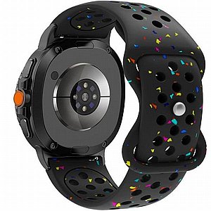 ����� ������� ����  Sport Colorful Silicone Band ���� LaTera (��� Black) ����� ��� ����  Samsung Galaxy Watch 8  / Samsung Galaxy Watch 8 Classic