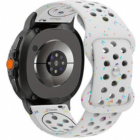 ����� ������� ����  Sport Colorful Silicone Band ���� LaTera (��� White) ����� ��� ����  Samsung Galaxy Watch 8  / Samsung Galaxy Watch 8 Classic