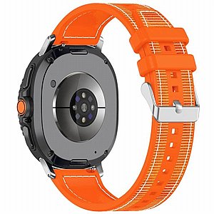 רצועת בד / ניילון מדגם Hybrid Nylon Band מבית LaTera (צבע Orange) לשעון חכם מדגם Samsung Galaxy Watch 8 / Samsung Galaxy Watch 8 Classic רצועת בד / ניילון מדגם Hybrid Nylon Band מבית LaTera (צבע Orange) לשעון חכם מדגם Samsung Galaxy Watch 8 / Samsung Galaxy Watch 8 Classic