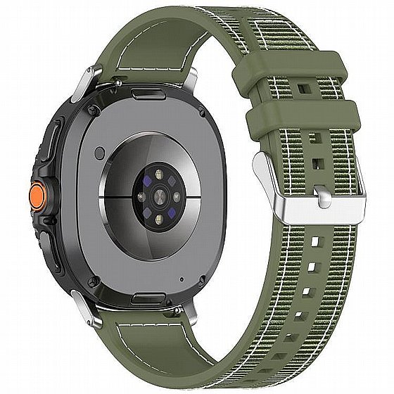 ����� �� / ������ ���� Hybrid Nylon Band ���� LaTera (��� Grey) ����� ��� ����  Samsung Galaxy Watch 8 / Samsung Galaxy Watch 8 Classic