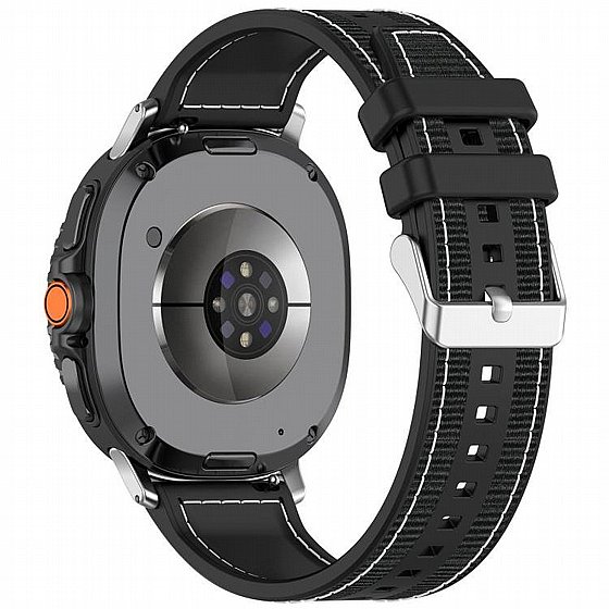 ����� �� / ������ ���� Hybrid Nylon Band ���� LaTera (��� Black) ����� ��� ����  Samsung Galaxy Watch 8 / Samsung Galaxy Watch 8 Classic